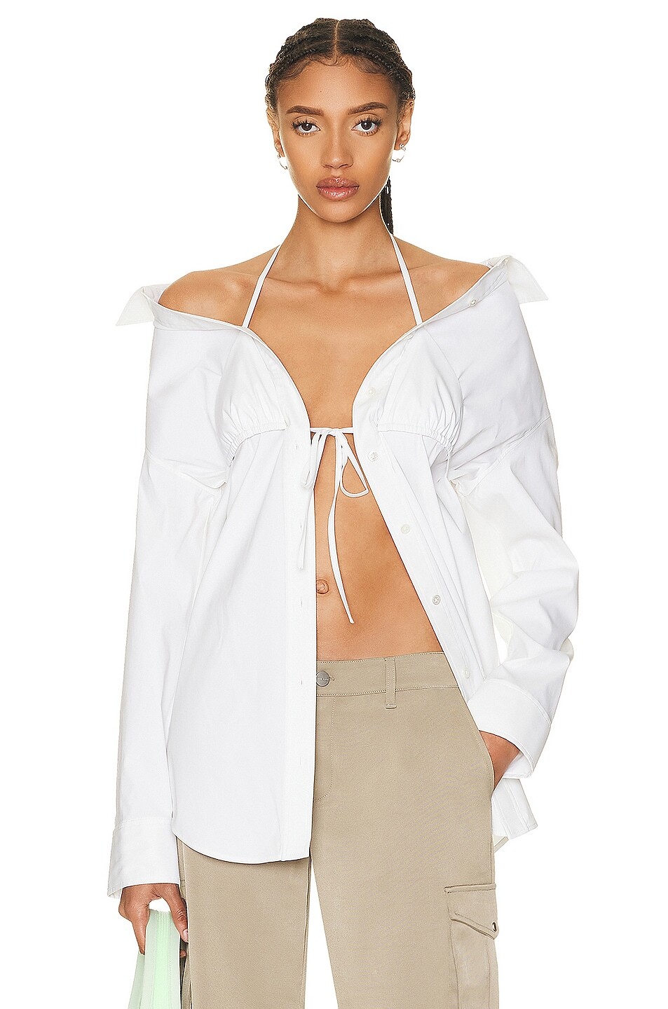 

Рубашка Alexander Wang Layered Bikini, белый