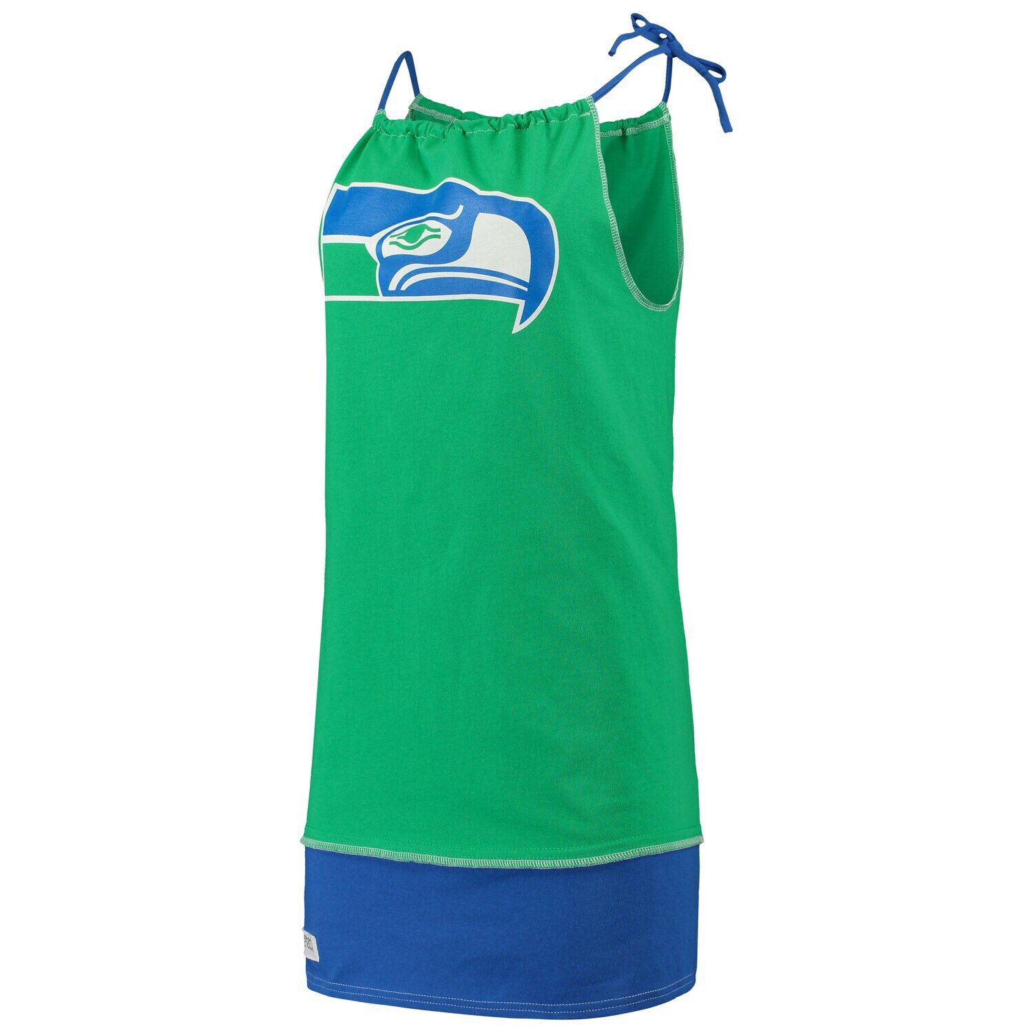 

Женская жареная одежда Kelly Green Seattle Seahawks экологически чистое винтажное платье-майка
