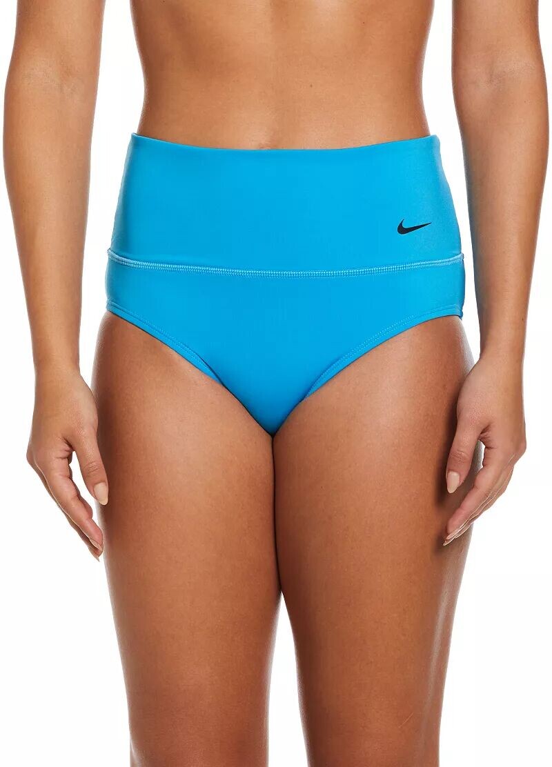 

Женский купальник Nike Essential с завышенной талией и низом, синий