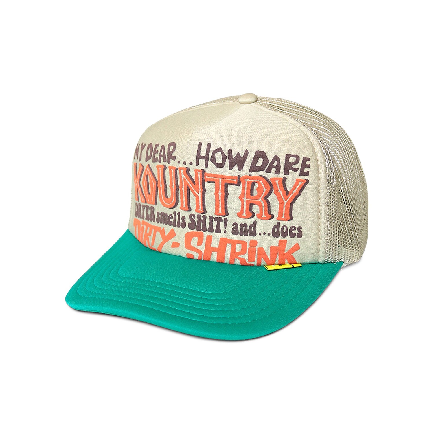 

Кепка Kapital Kountry Dirty Shrink Trucker, Бежевый/Бирюзовый