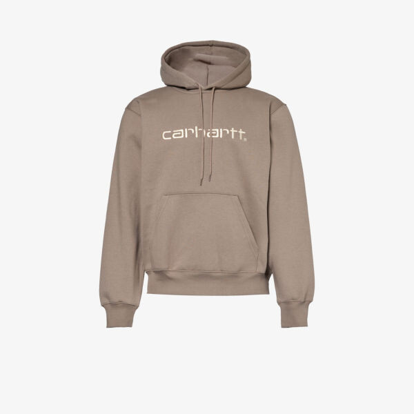 

Толстовка из смесового хлопка с вышитым логотипом Carhartt Wip, цвет branch rattan