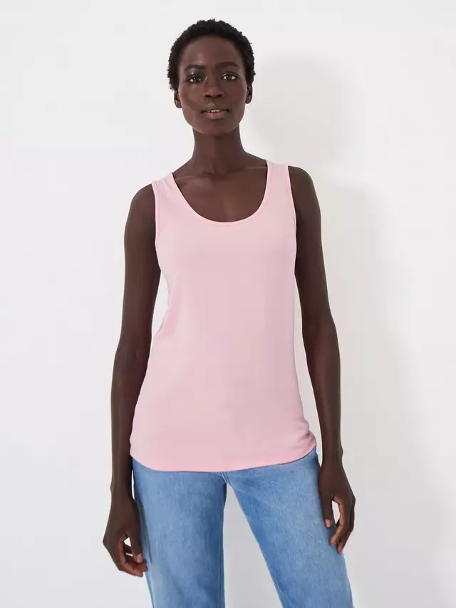 

Топ Crew Clothing Classic Round Neck Vest, цвет light/pink