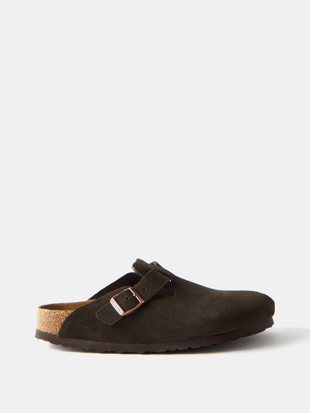 

Бостонские замшевые сабо Birkenstock, коричневый