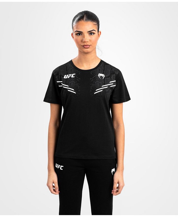 Реплика женской футболки UFC Adrenaline Fight Night Venum, черный женская футболка джерси ufc venum vnmufc 00122 001 черный l