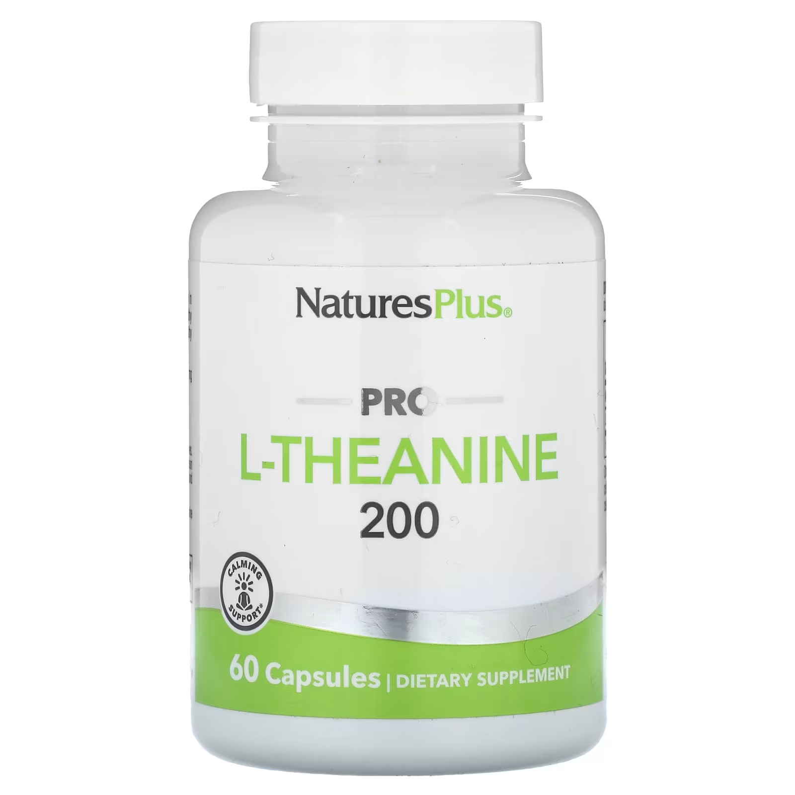 L-теанин NaturesPlus Pro 200 мг, 60 капсул naturesplus pro dim 200 60 капсул