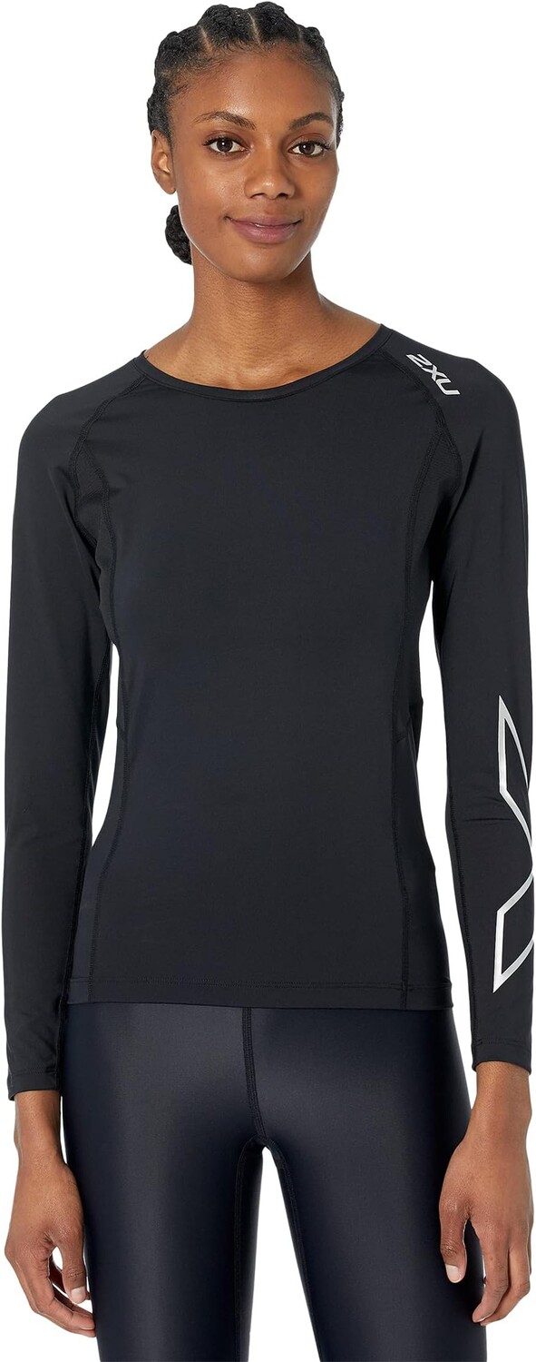 

Основная компрессия с длинным рукавом 2XU, цвет Black/Silver