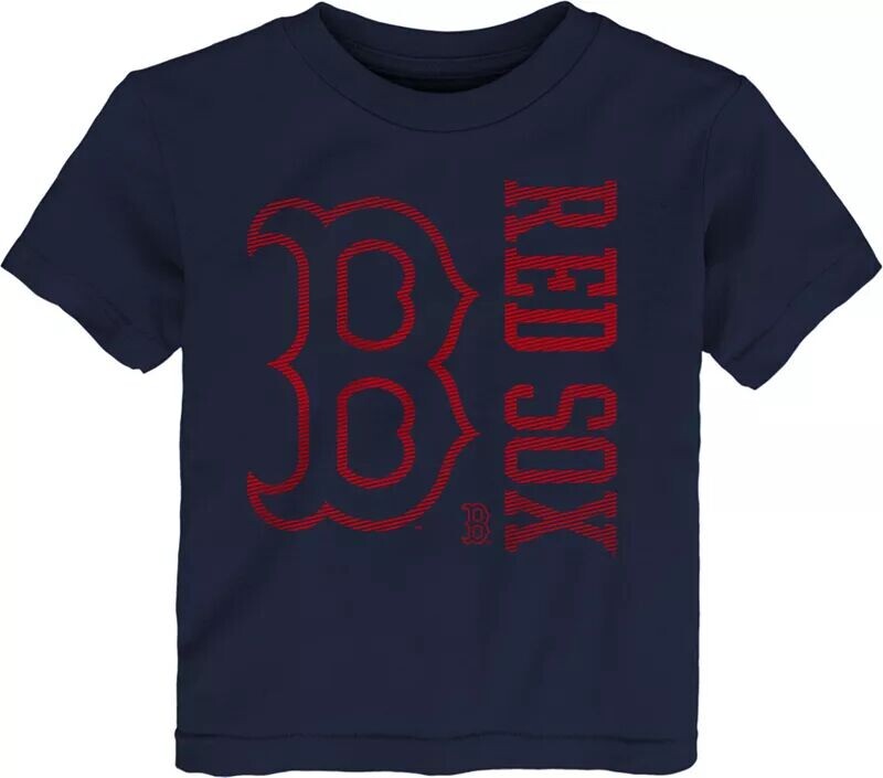 

Outerstuff Темно-синяя футболка MLB Team для малышей Boston Red Sox Impact