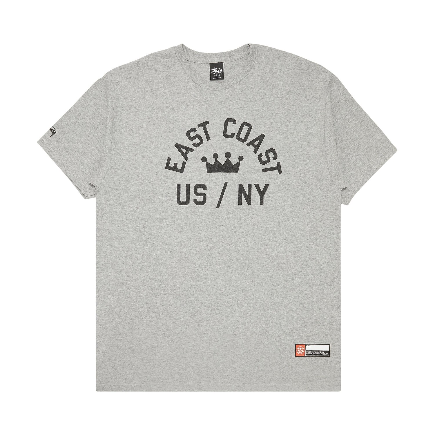 

Футболка Stussy East Coast Crown US/NY Grey Heather