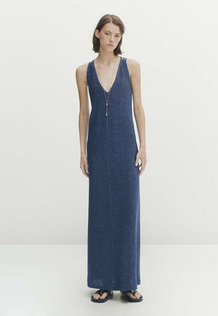 

Длинное платье Massimo Dutti, синий