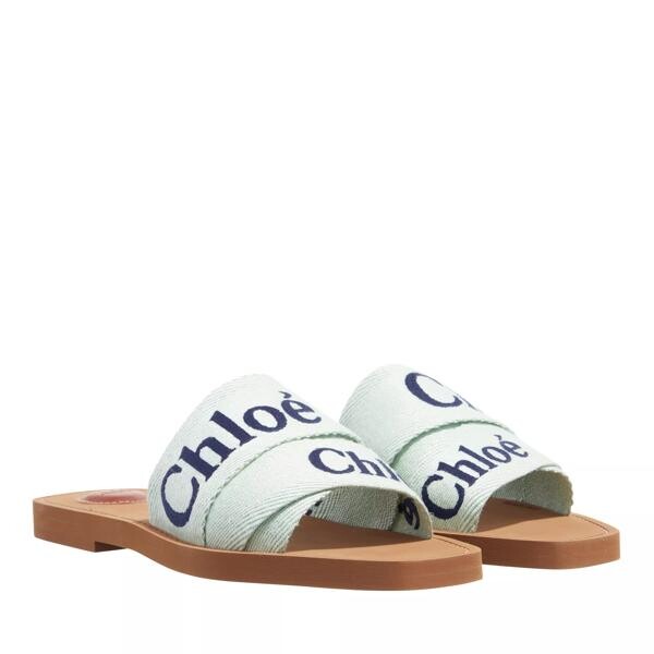 

Туфли woody flat slides light Chloé, синий