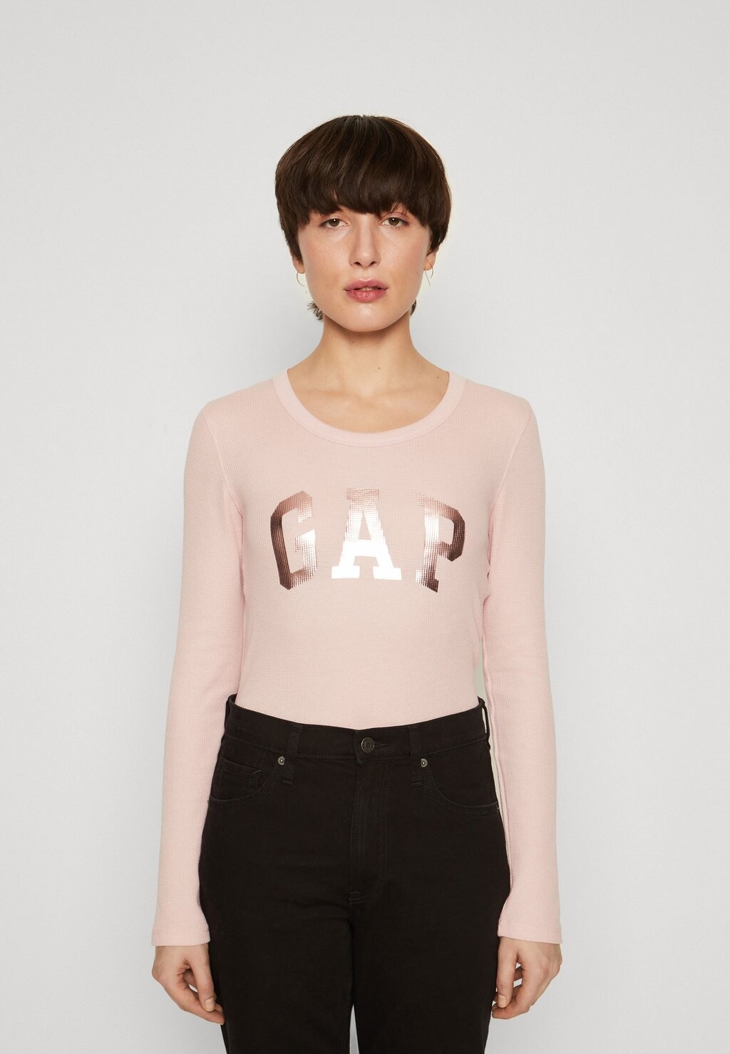 

Блузка с длинными рукавами GAP, розовый