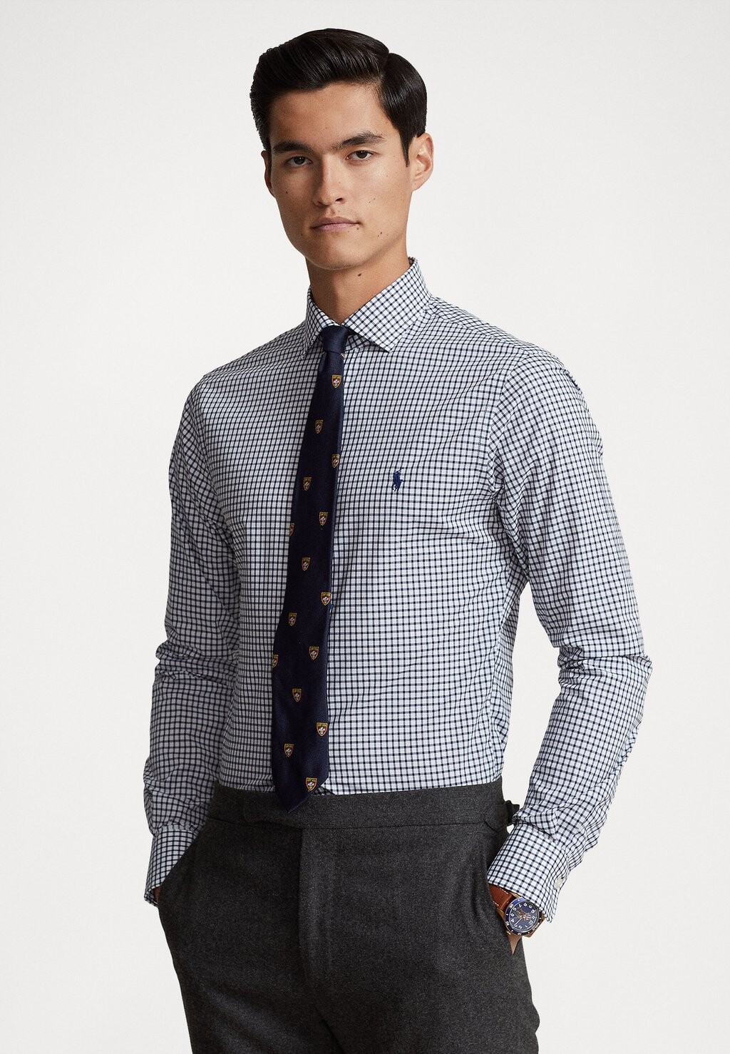 

Рубашка ДЛИННЫЙ РУКАВ Polo Ralph Lauren, темно-синий/белый
