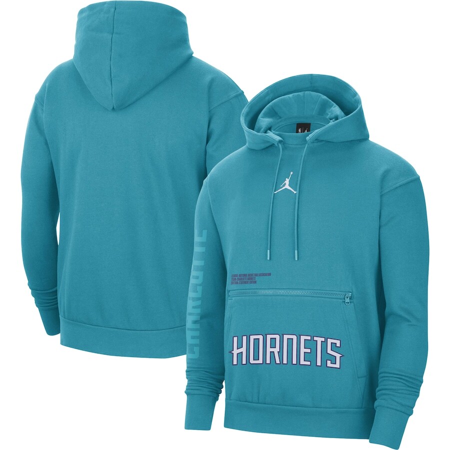 

Пуловер с капюшоном Jordan Brand Charlotte Hornets, бирюзовый