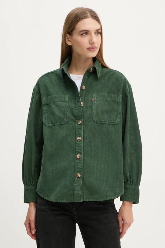 

Вельветовая рубашка Levi's, зеленый