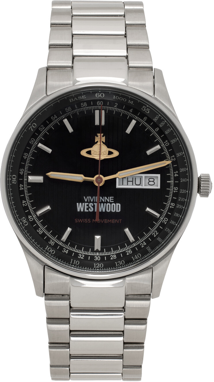

Серебряные и черные часы Cranbourne Vivienne Westwood