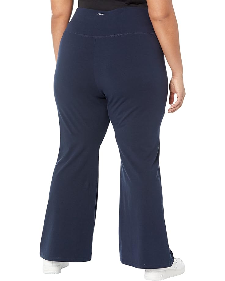 цена Брюки Jockey Active Plus Size Cotton Stretch Yoga Flare Pants, цвет Dark Navy