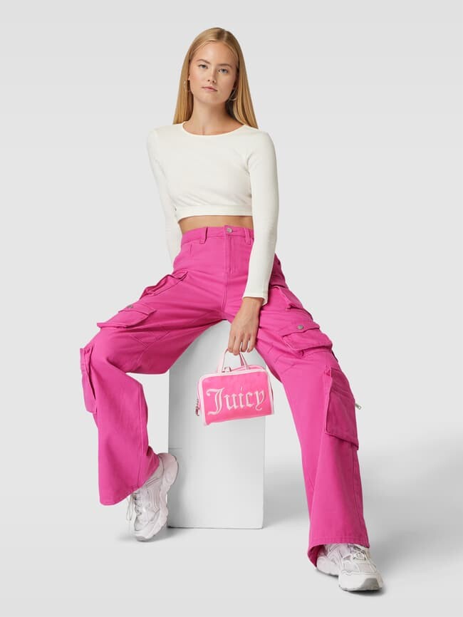 

Косметичка с пришивной этикеткой модель "ИРИС" Juicy Couture, розовый