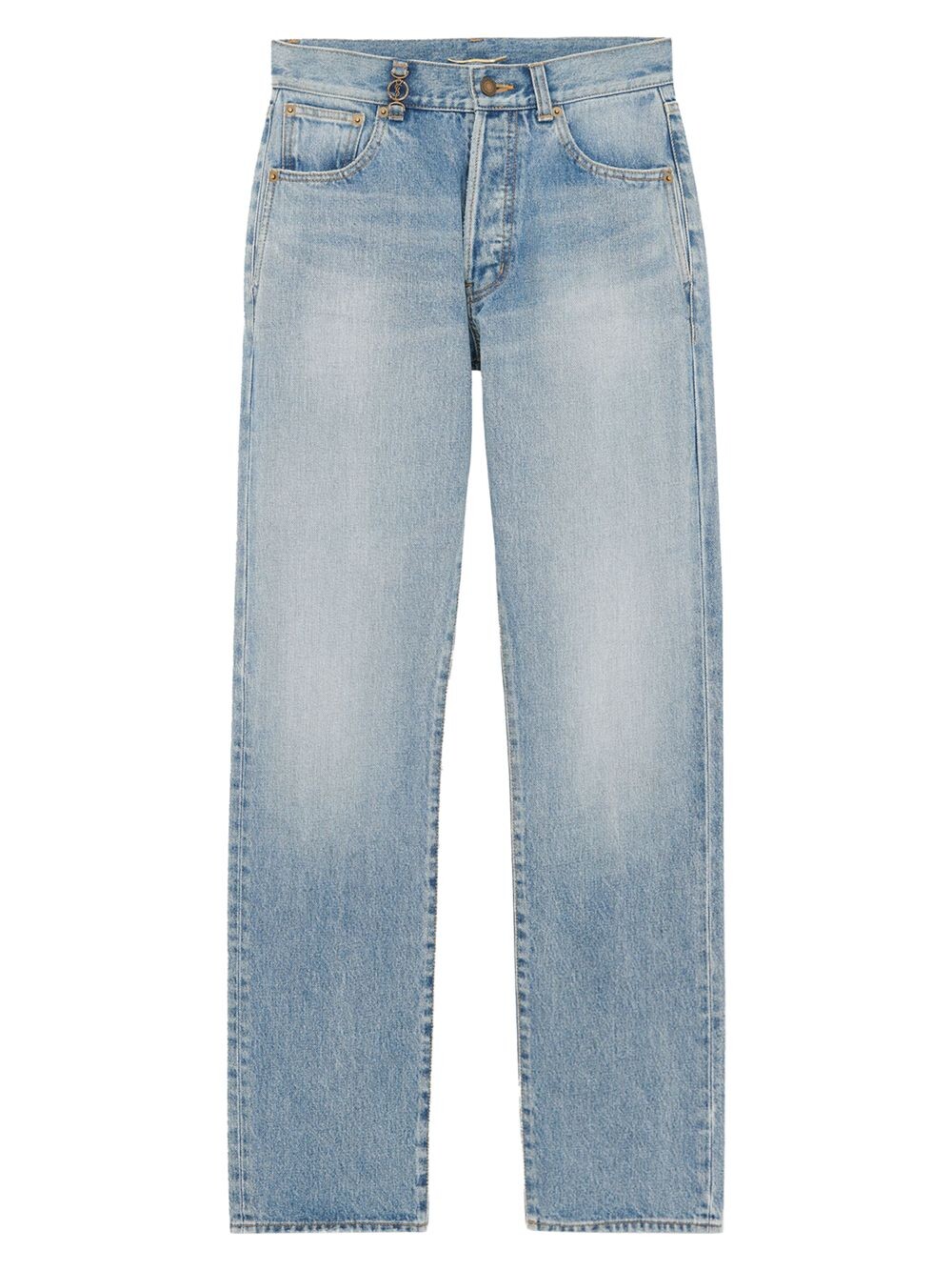 

Cassandre Jeans In Hawaii Denim Saint Laurent, синий