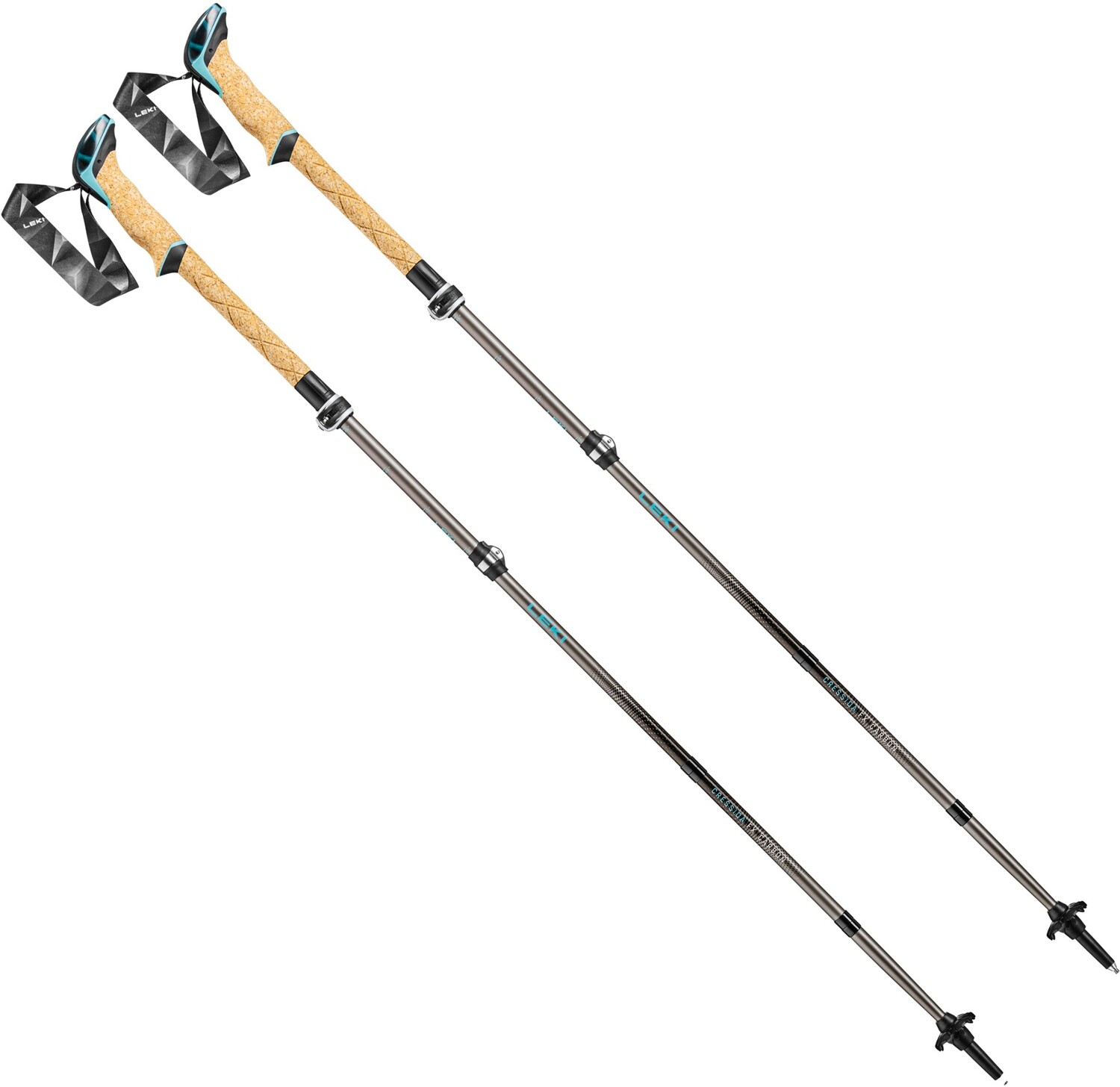 

Трекинговые палки Cressida FX Carbon — пара — женские Leki, коричневый