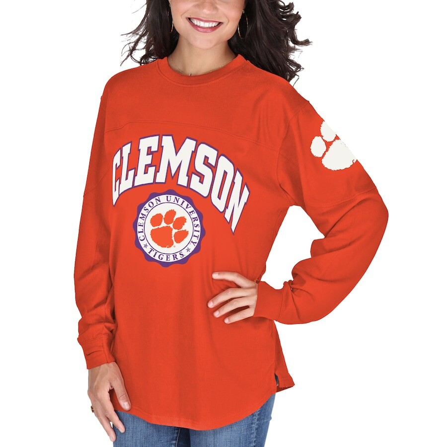 

Футболка с длинным рукавом Pressbox Clemson Tigers, оранжевый