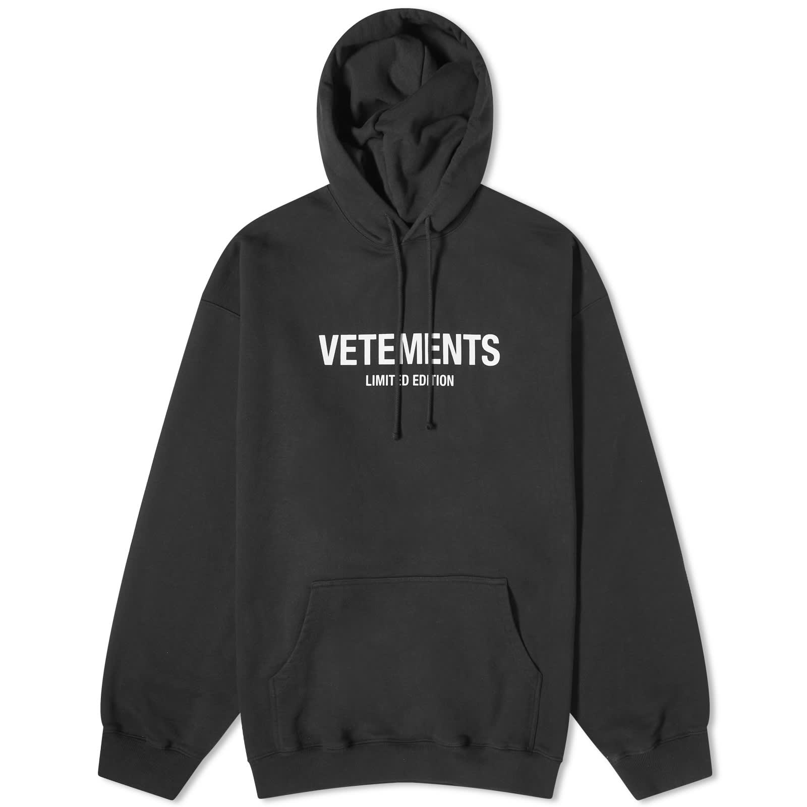 2021ss vetements limited edition tee men women high quality vetements t shirt vtm tops Худи Vetements Limited Edition Logo, цвет Black & White