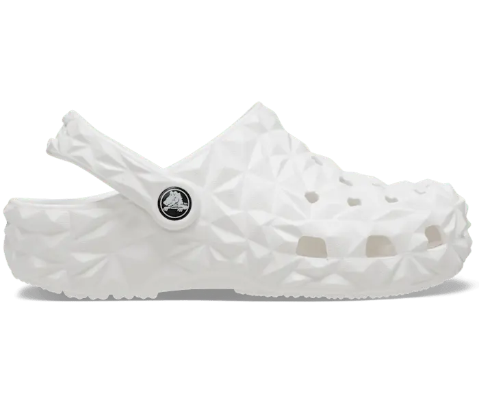 

Классические сабо с геометрическим рисунком Crocs детские, цвет White