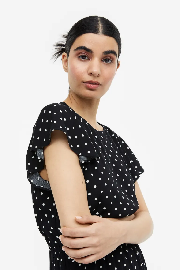 

Платье для кормления из крепа H&M, черный