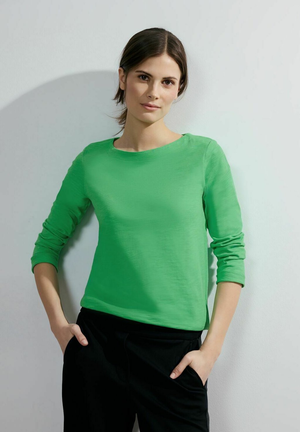 Рубашка с длинным рукавом Cecil, цвет grün