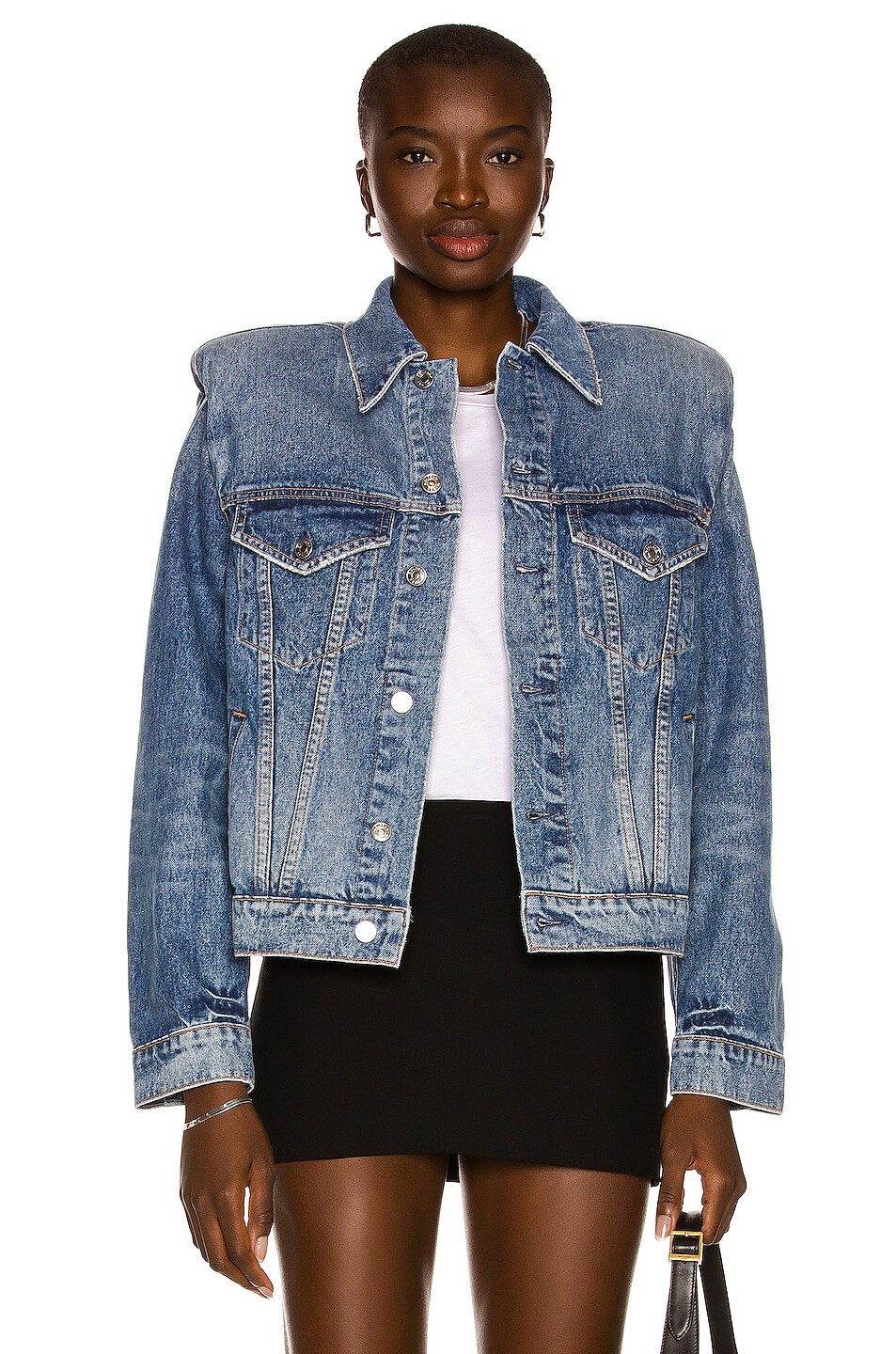 

Куртка Grlfrnd Frankie Padded Jean, цвет Madison Avenue