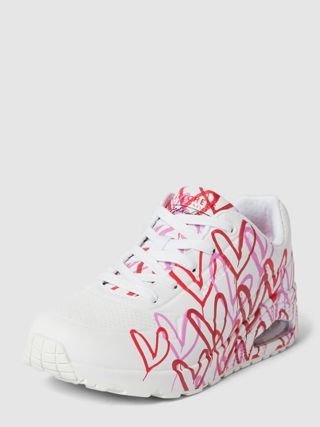 

Кроссовки с мотивным принтом, модель UNO SKECHERS, белый