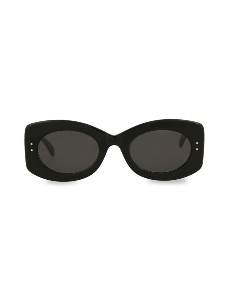 

Прямоугольные солнцезащитные очки 51MM Alaïa, черный