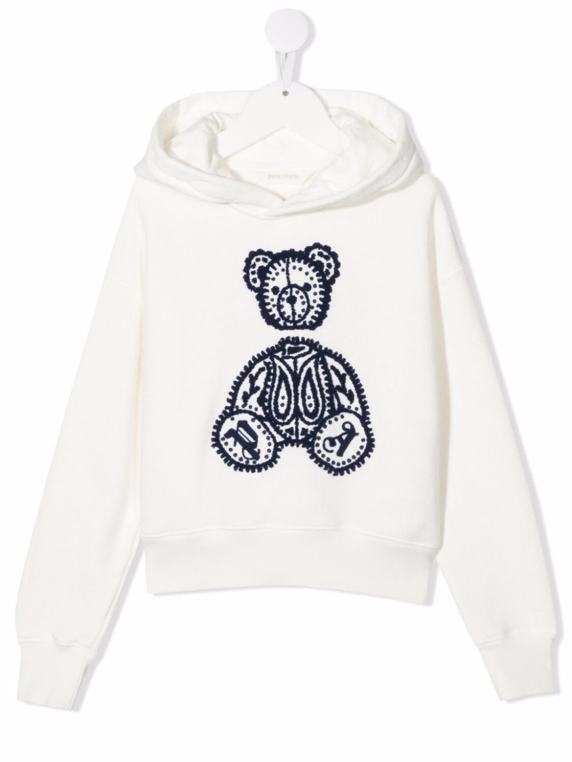 

Palm Angels Kids худи с вышивкой, белый