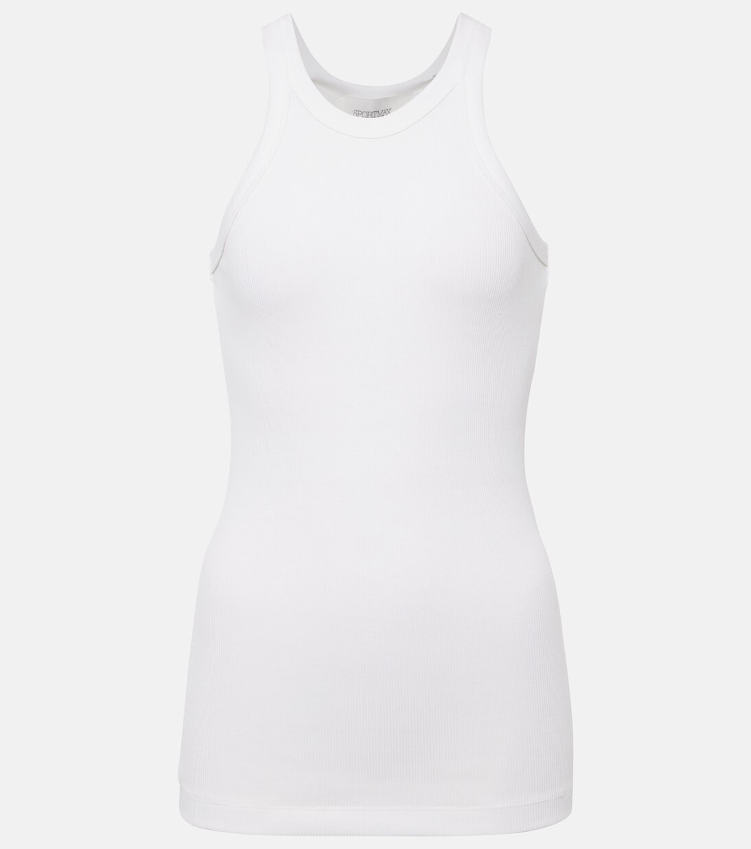 

Майка Nastie из смеси хлопка и шелка Sportmax, белый
