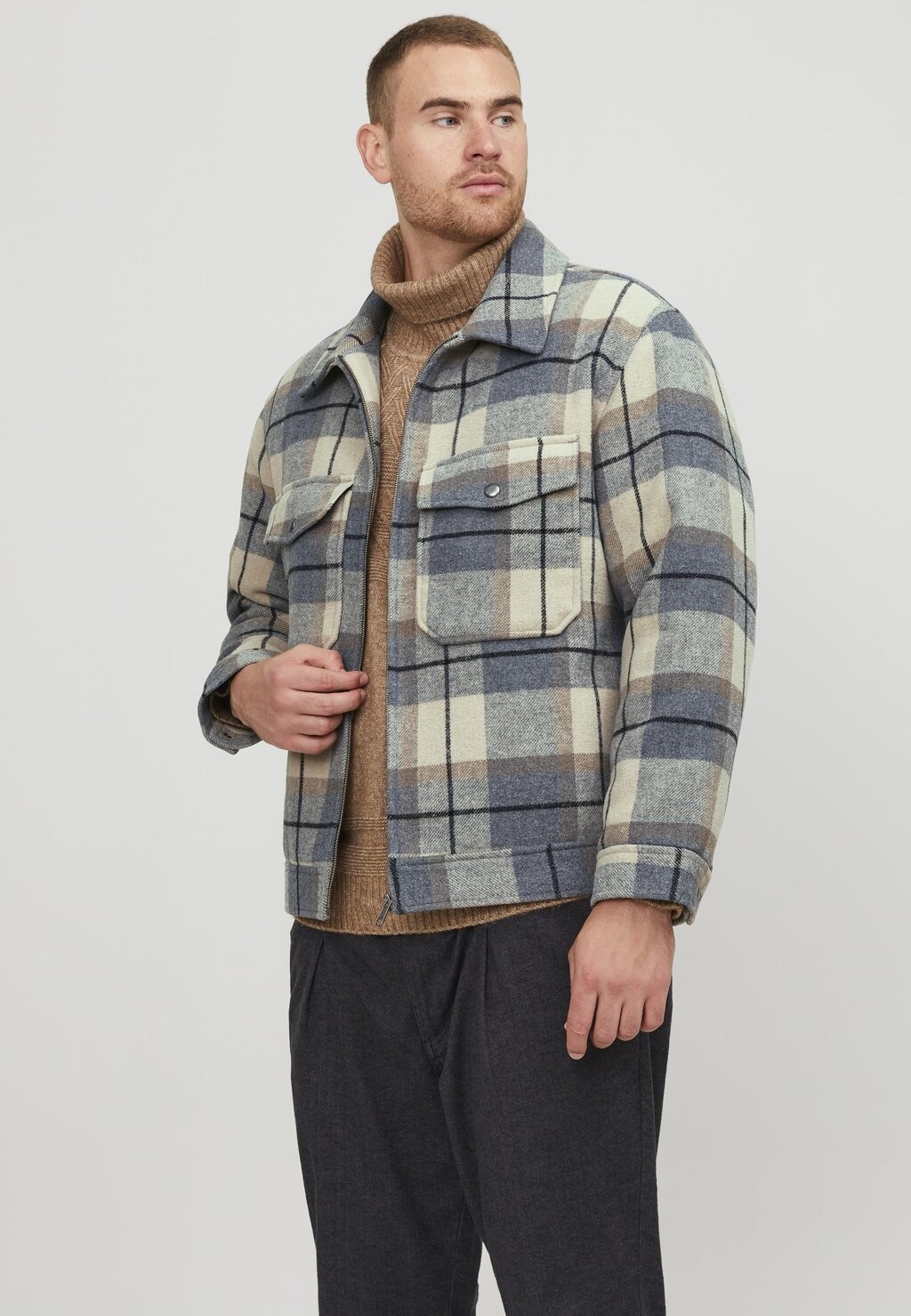 

Куртка Jack & Jones PLUS SIZE, цвет lead gray