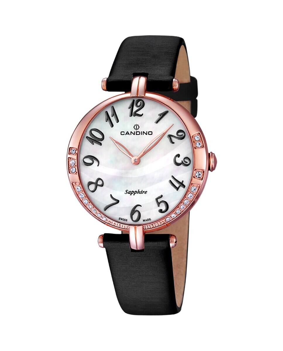 

C4602/4 Lady Elegance черные кожаные женские часы Candino, черный