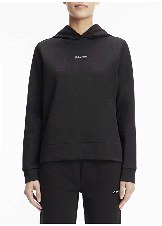 

Черная женская толстовка с круглым вырезом Calvin Klein, Черный