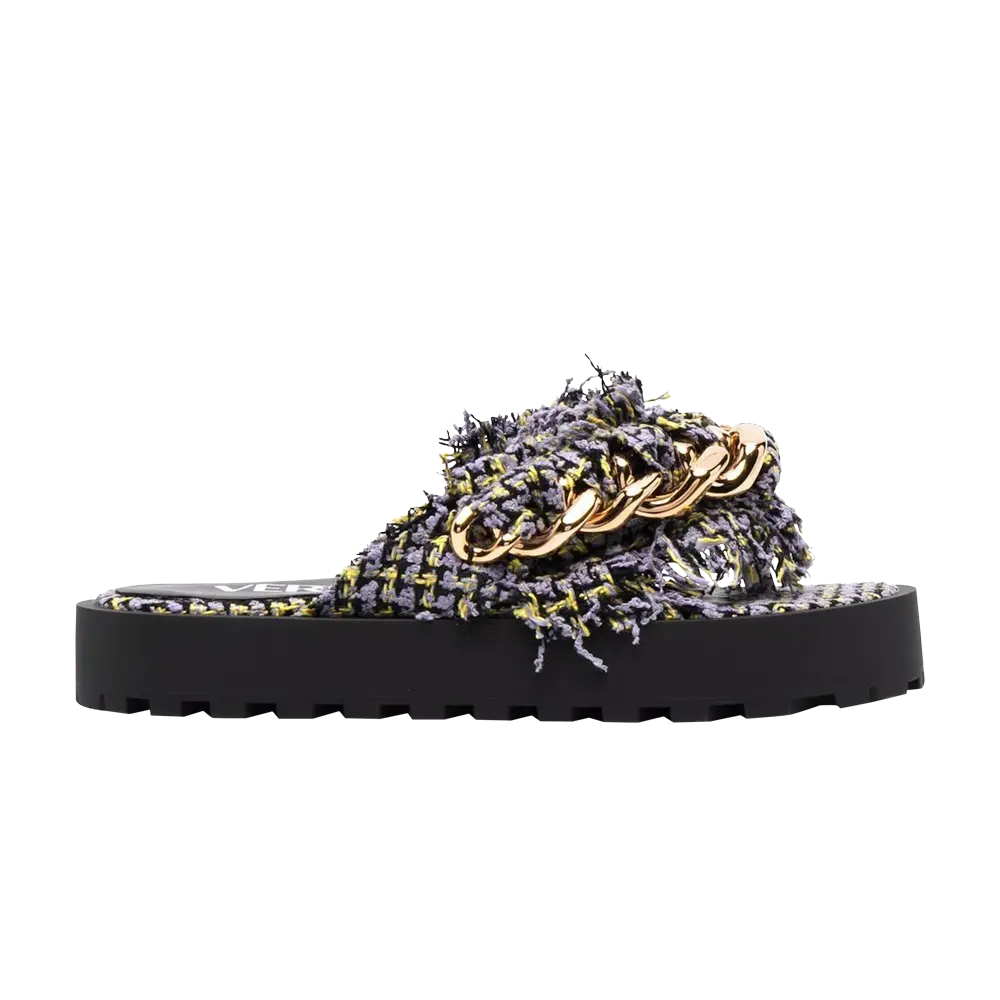 

Сандалии Versace с цепочкой, черный