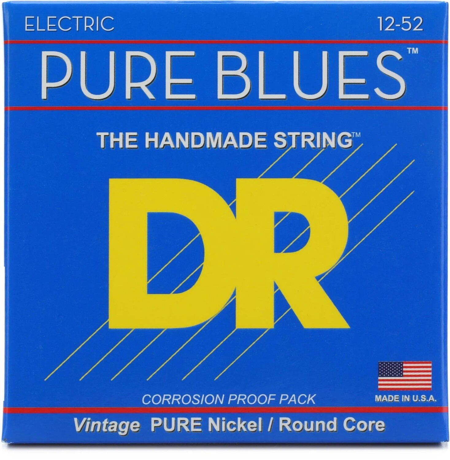 

Струны для электрогитары DR Strings PHR-12 Pure Blues, чистый никель — .012-.052, сверхтяжелые