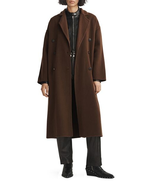 

Однобортное пальто Thea rag & bone, цвет Brown
