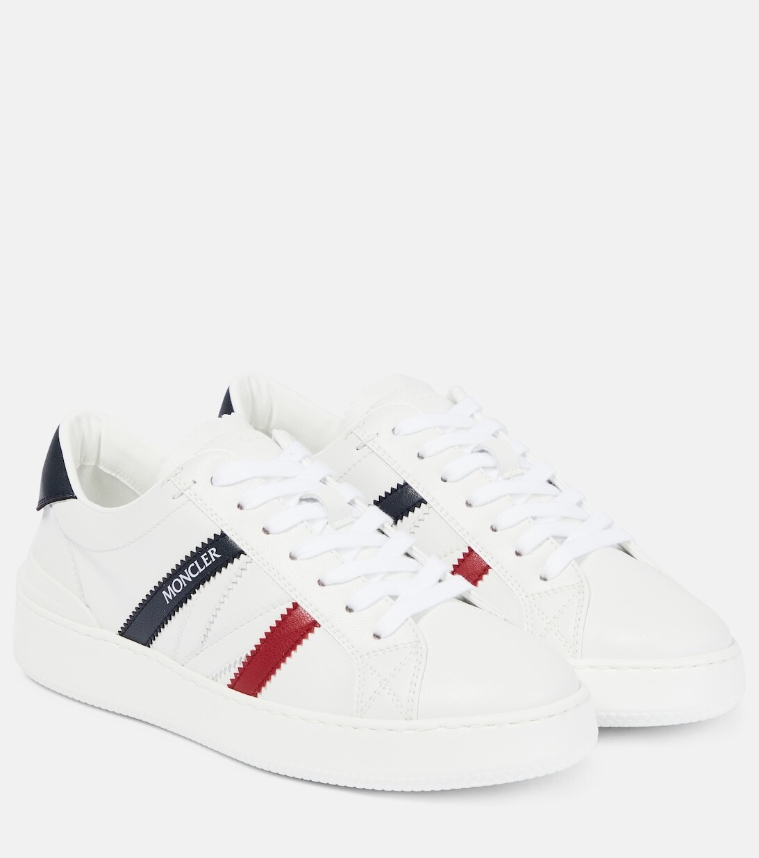

Кроссовки Monaco из кожи Moncler, белый