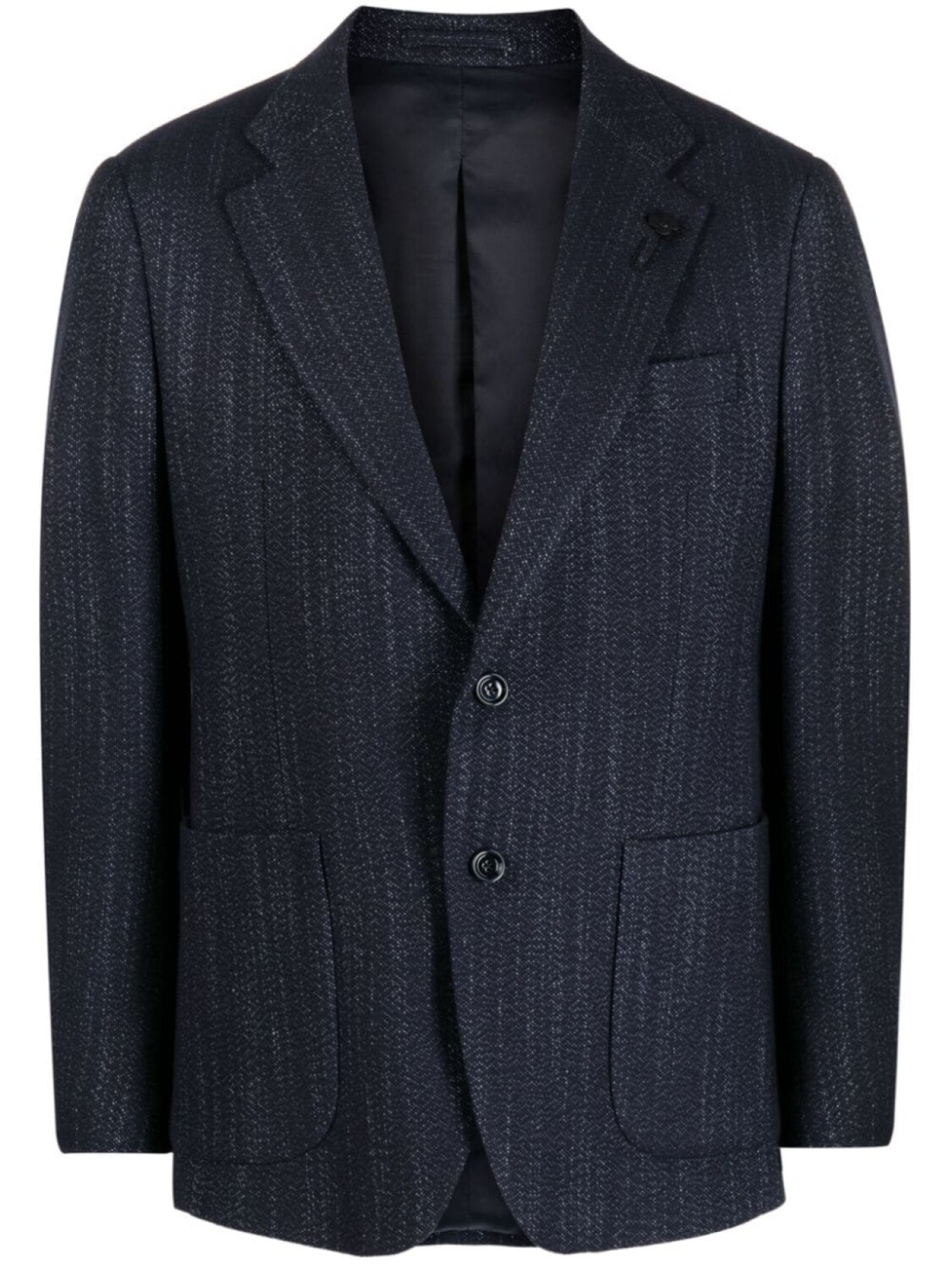 

Lardini блейзер с эффектом металлик, черный