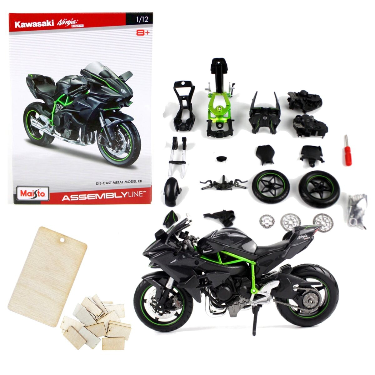 

Складная Модель Kawasaki Ninja H2R 1:12 Maisto | Подарочный Кулон Inna marka