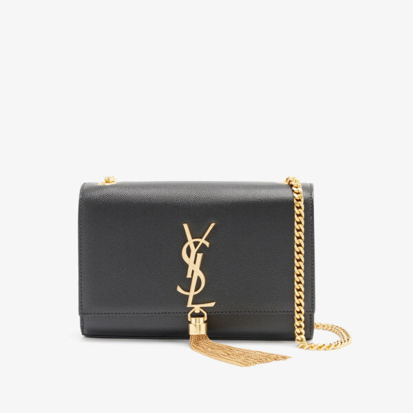 

Кожаная сумка через плечо Kate Mono Saint Laurent, черный