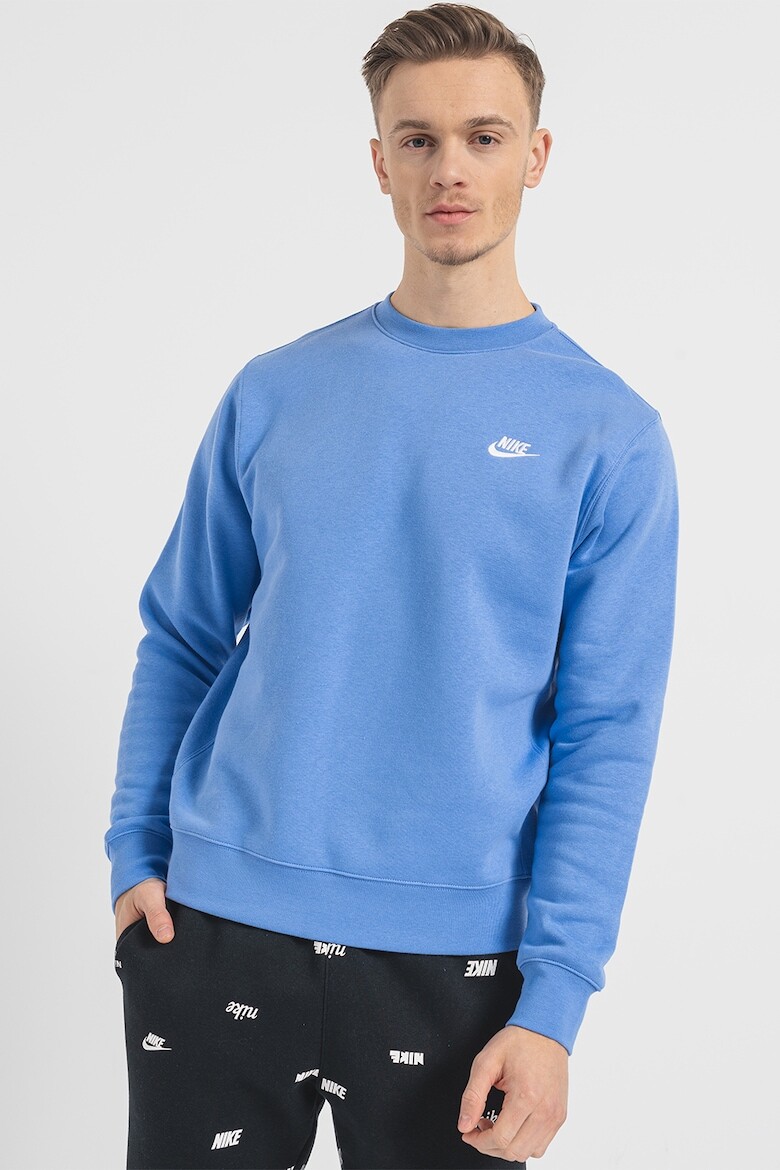 

Хлопковая толстовка Sportswear Club с овальным вырезом Nike, синий