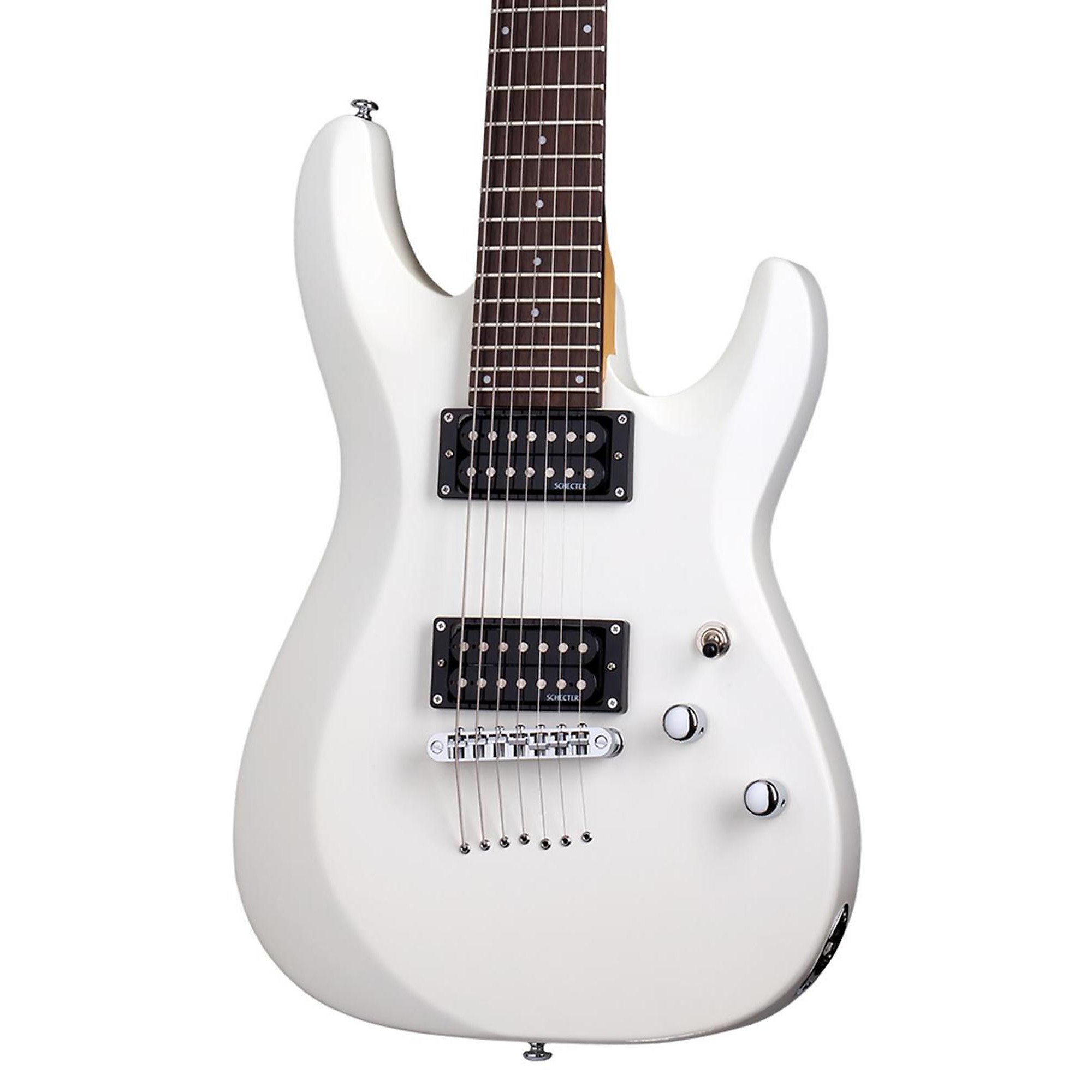 цена Schecter Guitar Research C-7 Deluxe Семиструнная электрогитара Satin White