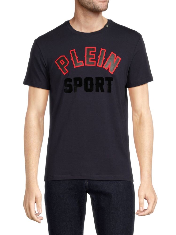 

Футболка с логотипом Plein Sport, темно-синий