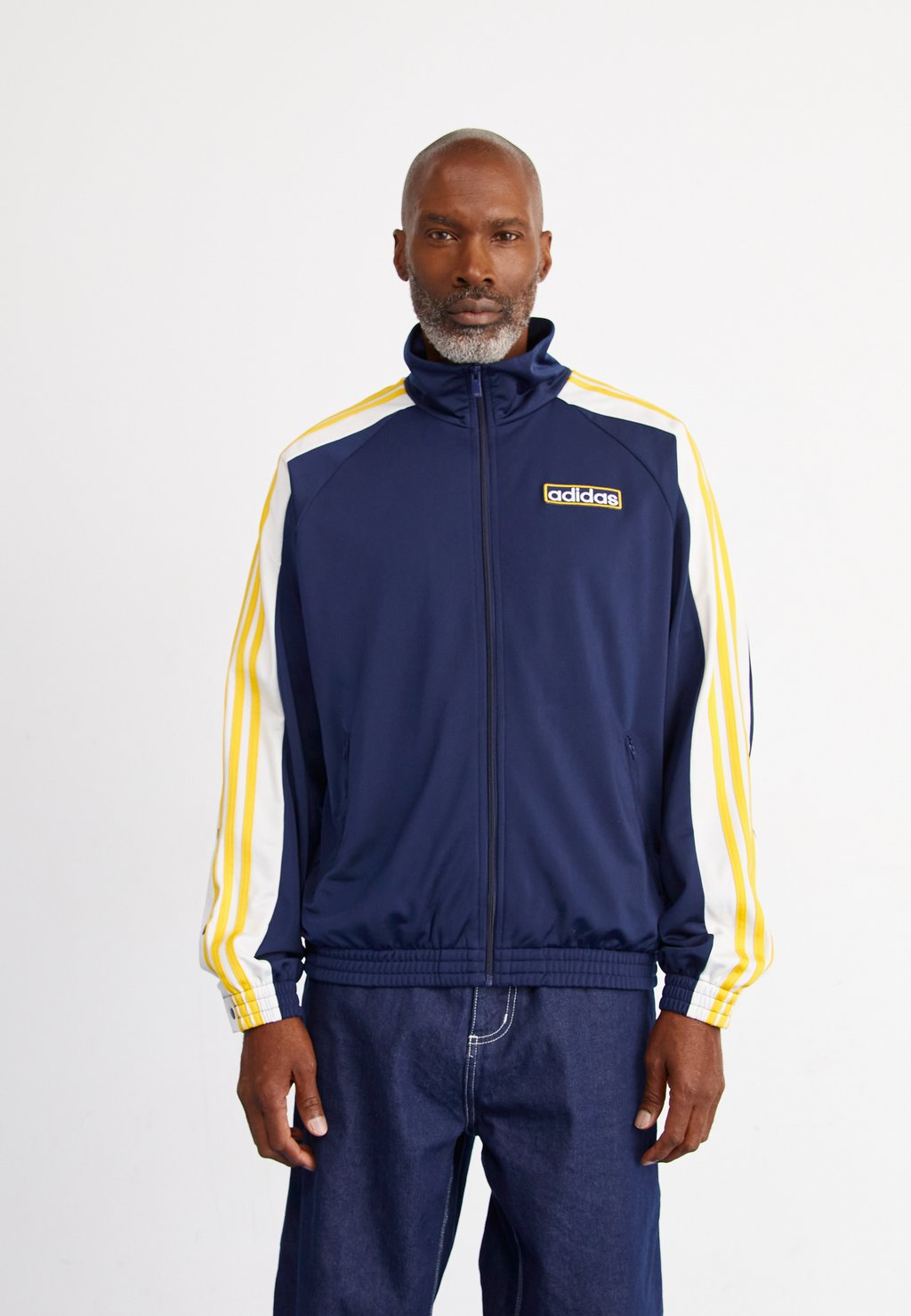 Куртка тренировочная ADIBREAK adidas Originals, цвет night indigo/white/bold gold
