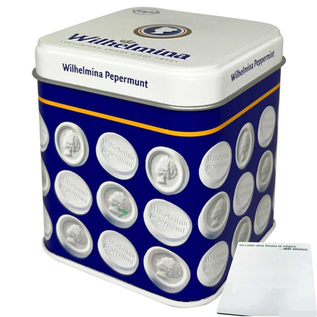 

Пастилки Wilhelmina Pepermunt в жестяной банке (100г) + блок усы USY
