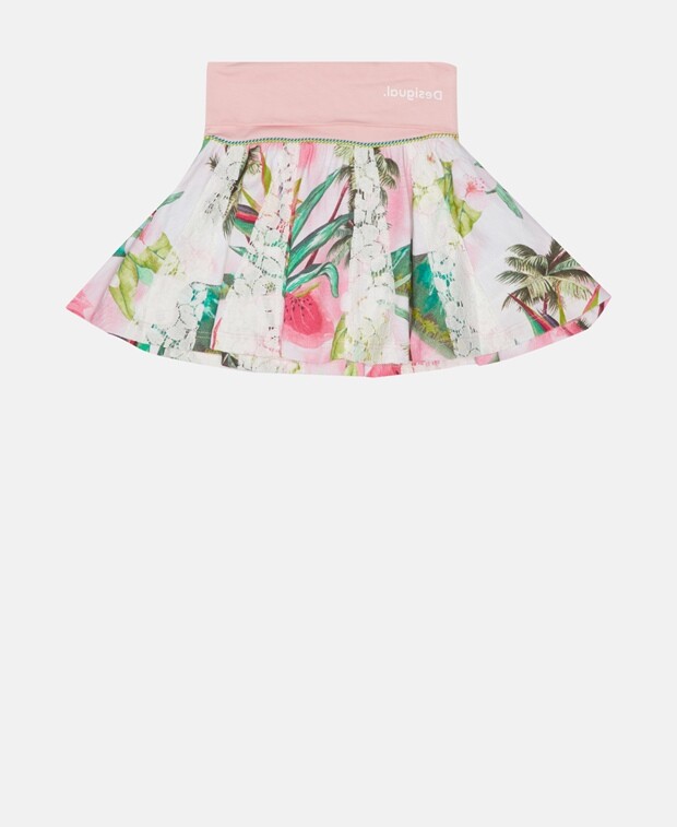 

Юбка в складку Desigual, розовый