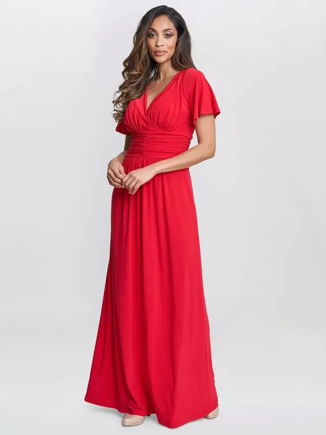 

Платье Gina Bacconi Elena Jersey Maxi, красный